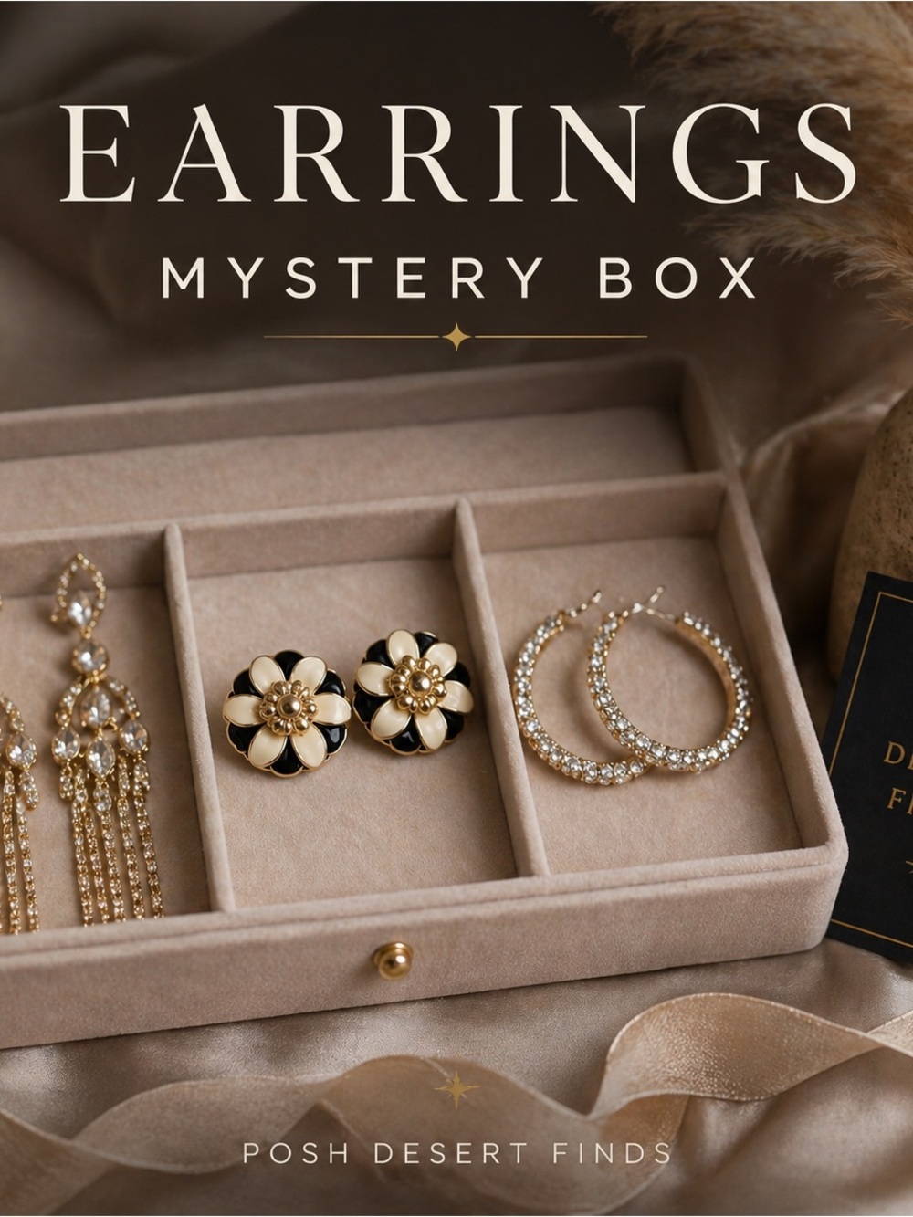 7 Pairs Earring Mystery Box | Mixed Styles Jewelry Bundle